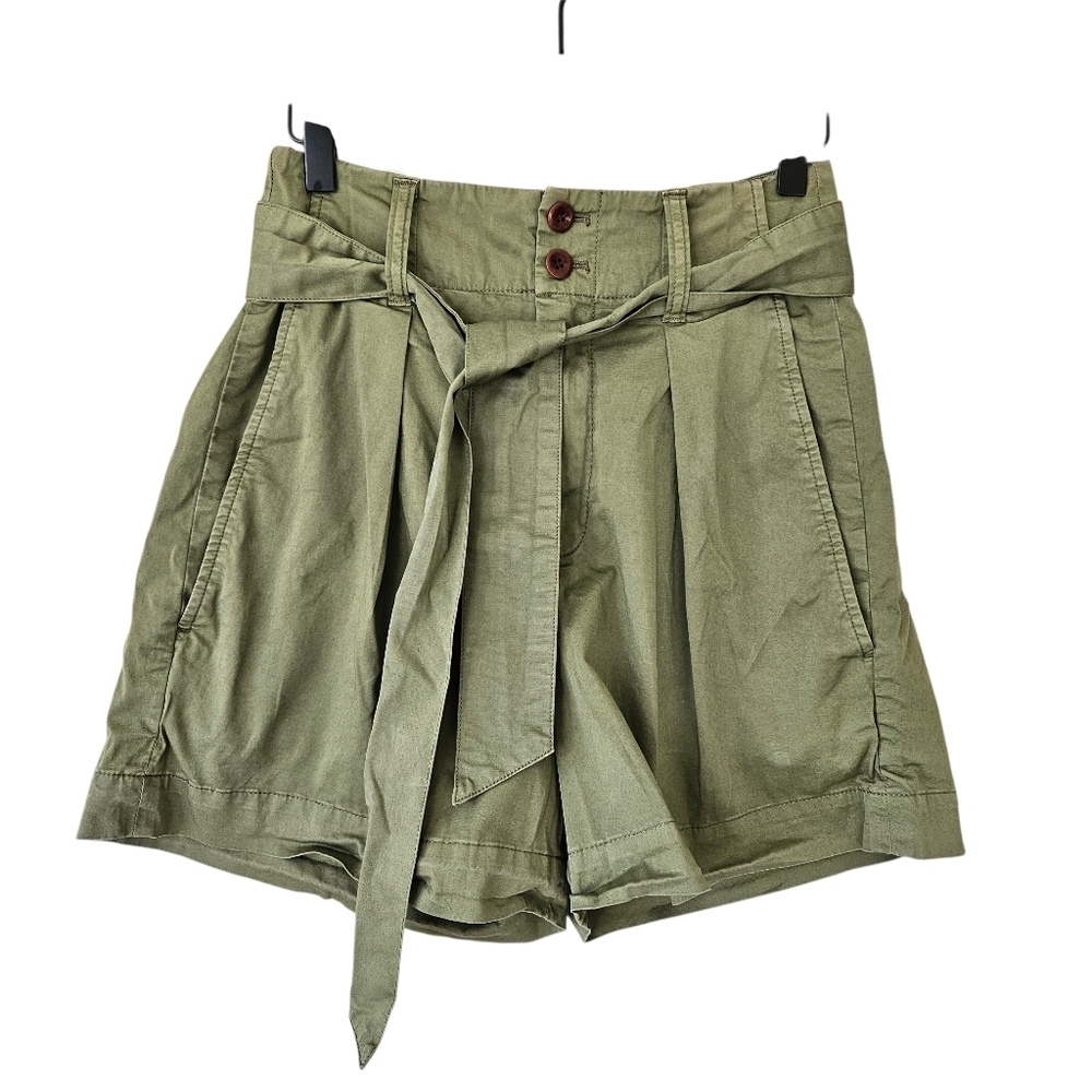 Alex Mill Olive Green Cotton Expedition Shorts - Picture 2 of 13